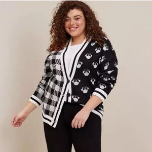 Disney Minnie Mouse Jacquard Cardigan Sweater
